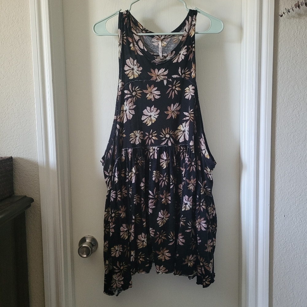 Free People Floral Tank Top/Mini Dress